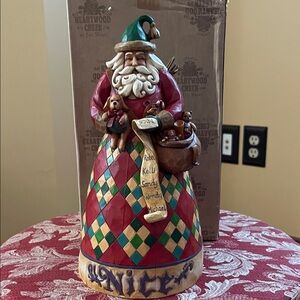 Jim Shore Santa Naughty/Nice “He Knows” Figurine